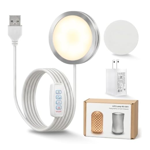 ⚡ Cxydm LED Lamp Kit 001 with a Charger for Bambu Lab MH001 3-Color Dimmable