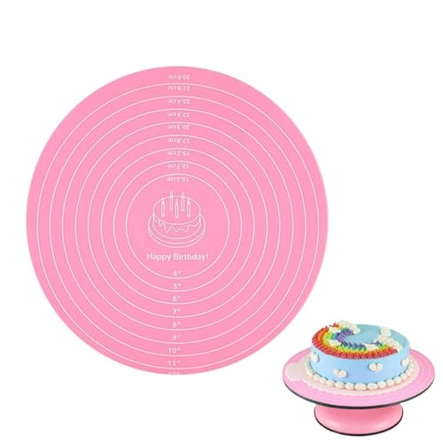 JYTDBCS Silicone Baking Mat - Pink, Rectangular, 30 cm x 30 cm, Non-Stick, Heat Resistant, Portable