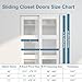 JUBEST Sliding Closet Door 72