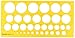 Produktbild Rumold Kreisschablone/2810 270x130x2 mm orange transparent Kunststoff