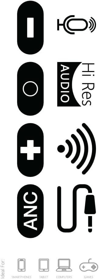 TJ Active Noise Cancellation Bluetooth Over Ear Headphones | Supersoft Leather Wireless Headset Wired Built-in MIC 24H Playtime High Res Audio Travel/Work/Students/Running/Gym(Black) - Image 9