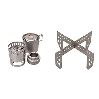 EVERNEW Ti Mug pot 500 Stove set+ チタンゴトク Amazon | エバニュー(EVERNEW) Ti Mug pot 500 Stove set ECA538