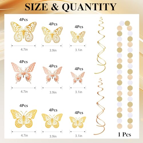 Image of Champagne Gold Birthday Decorations for Women