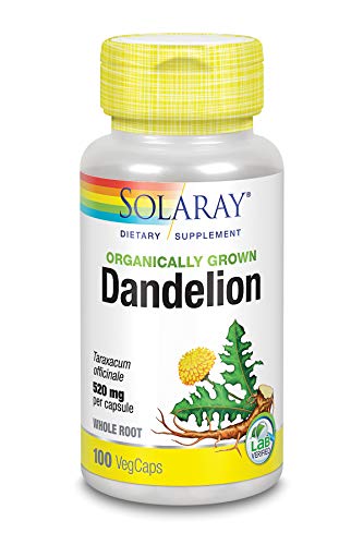 Solaray Organically Grown Dandelion Root 520 mg | 100 VegCaps