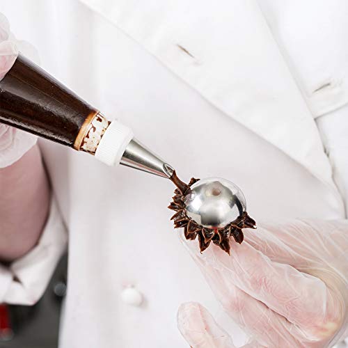 Set d'ongles de la fleur Ateco en forme d'hémisphère avec des dimensions de haute précision - 4
