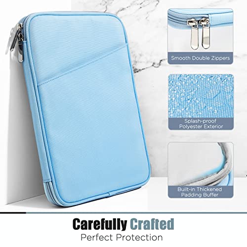 Image of TiMOVO 9-11 inch Tablet Sleeve Bag with Pocket, Light Blue | Fits iPad 11 inch A16 2025, iPad 10.9 inch /10.2 inch, Air 11 inch 5th /4th Gen, Galaxy Tab A9+ /A11 Plus 11 inch