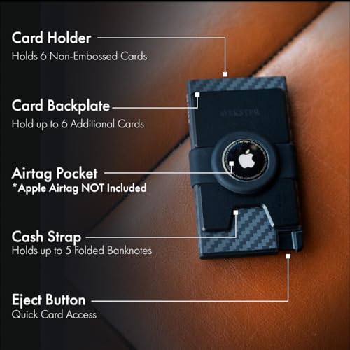 Image of Ekster Aluminum AirTag Wallet | Smart Wallets for Men | Apple Air Tag Wallet with RFID Blocking Protective Layer | Slim & Minimalist Money Holder with Push Button for Quick Card Access