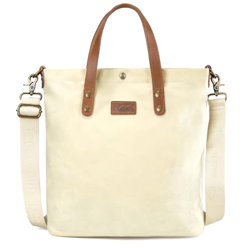 Image of Montana West x Lee Tote Bag for Women Waxed Canvas Top Handle Handbags with Leather Handle and Strap