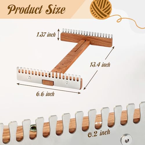 image for Savina Adjustable Tapestry Weaving Loom, Small Expandable 3.5in to 11.