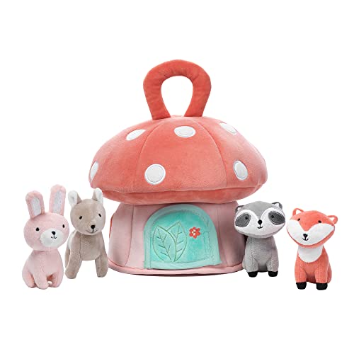 Lambs & Ivy 719043WM Interactive Plush Mushroom House With Stuffed Animal Toys thumb #2