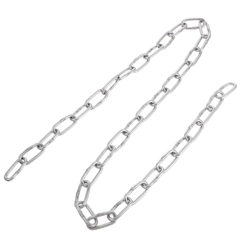 SOLUSTRE Dog Chain Stainless Steel Chain 4mm Thick Versatile for Jewelry Making