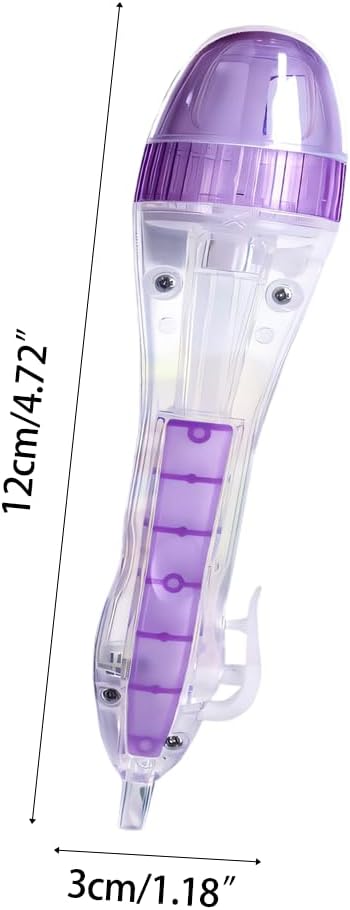 Fuse Bead Pen,2 PCS Plastic Transparent Fuse Beads Dispenser Tool for Adults DIY Crafts, Holiday Home Decor
