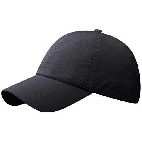 LLmoway Breathable Baseball Cap Men Women Mesh Ball Cap for Tennis Running Quick Dry Dark Grey Cover