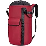PAMLIAPY Arborist Rope Bag, 35L Tree Climbing Rope Bag, Arborist Equipment Bucket Backpack, Arborist Gear Carrier Bag with Side Pockets, Tough Rock Climbing Backpack, Rock and Tree Climbing Equipment