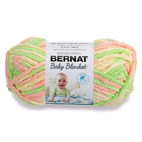 Image of Bernat Baby Blanket Yarn, 3.5 oz, Gauge 6 Super Bulky, Little Sunshine