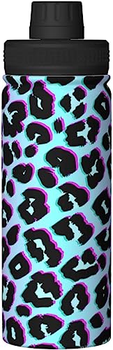 ヒョウ柄 豹柄 (9) アニメ 水筒 真空断熱 保温 保冷 スポーツボトル 人気 ステンレスボトル スポーツ飲料対応 漏れない 直飲み530ml 男の子 女の子 おしゃれ 大人 子供 グッズ キャラクター 雑貨 zj89