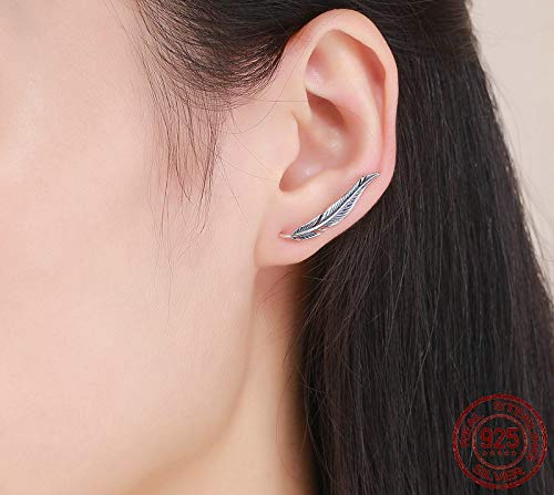 Boucles d'oreilles plume argent 925 : le cadeau vintage idéal