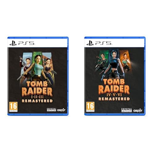 Tomb Raider 1-3 Remastered Starring Lara Croft - PS5+Tomb Raider IV-VI Remastered Starring Lara Croft - PS5
