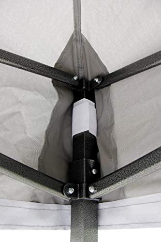 All Seasons Gazebos, 3 x 2 m, robuust, volledig waterdicht, premium pop-up tuinhuisje + draagtas en gewichten (metallic grijs) - Afbeelding 3