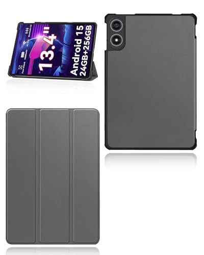 Protection Tabwee T60 Pro - Étui fin et rigide avec support pliable pour tablette Android 15