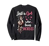 sudaderos para caballos en ingles Una chica que ama los caballos, regalo para chicas amantes de la equitación