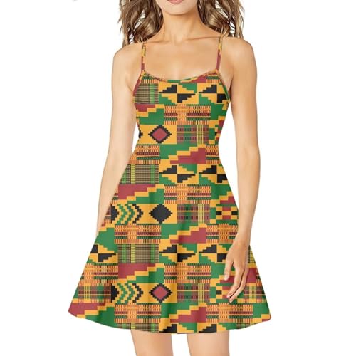 Image of Coloranimal Women's Summer Sleeveless Casual Swing Dresses with Loose Fit Beach Sundress