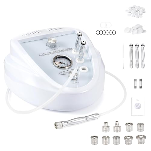 Diamond Microdermabrasion Machine Professional, Upgraded Facial Vacuum Dermabrasion for Exfoliation & Radiant Skin, Microdermabrasion Tool for Salon P