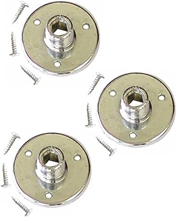 Audio2000'S AST4264X3 Three-Pack Chrome-Plated Microphone Gooseneck Table Mounts with 5/8" X 27 Threads and Mounting Screws (Total 3 Table Mounts and 9 Mounting Screws)