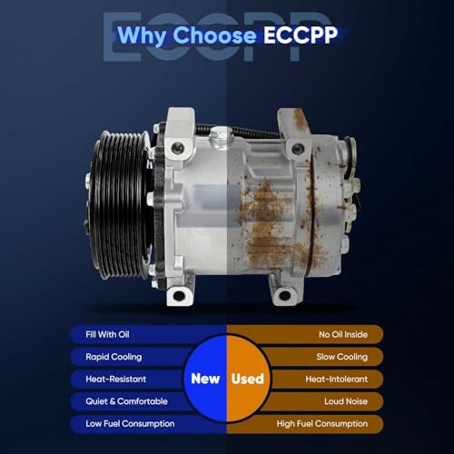 Image of ECCPP AC Compressor for Dodge for Ram 2500 3500 5.9L 1994-2005 | Fast Cooling AC Compressor with Clutch