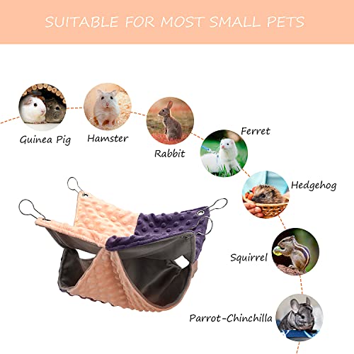 Hmbgsfd Guinea Pig Hammock, Hamster Hideout Hanging Soft Bunkbed, Small Animal Bed Ferret Cage Accessories Rat Toys, For Pet Guinea Pig Chinchilla Parrot Squirrel Hedgehog Playing And Sleepin #TOP5