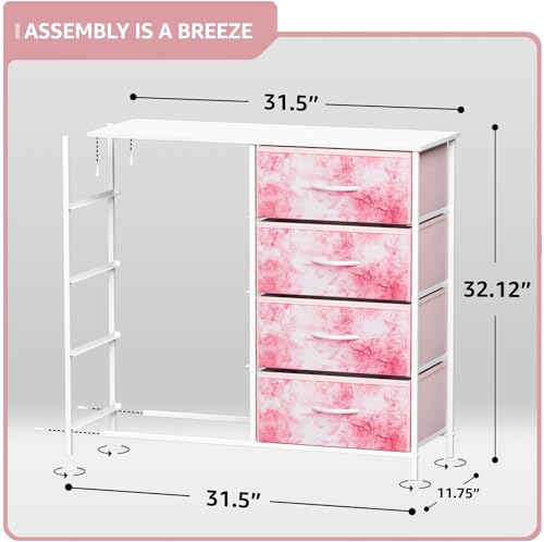 Sorbus Kids Dresser, Cube Storage for Bedroom (8 Drawer, Tie Dye Pink) - image 4
