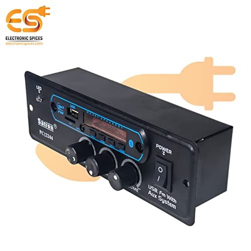 Image of Electronic Spices Wireless Hi-fi Bluetooth MP3 USB FM Player Module with Remote, Stereo, Volume, Bass and Treble Control Complete Amplifier System