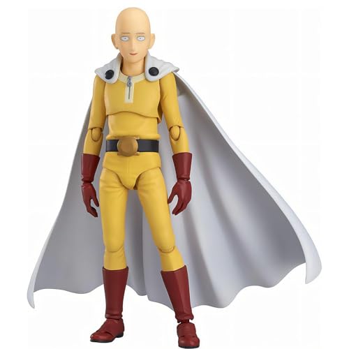 ワンパンマン サイタマ ボールドヘッド 可動人偶 取り外し可能なアクセサリー PVC 塗装済完成品 限定版 15cm スタチュー人形モデル コレクションの装飾 ギフトのサムネイル