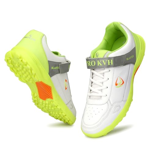 Image of PRO KVH Lightweight Cricket Shoes: Comfort, Grip, and Durability Spikes for Batting, Bowling & Fielding