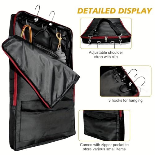 Bolsa para bridas con ganchos internos y tejido impermeable para guardar equipo hípico 6