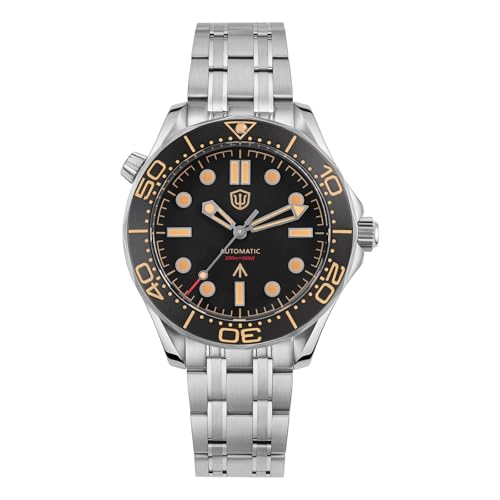 Image of watchdives NH35 Automatic Watches, WD007ST NTTD Dive Watch 39mm Domed Sapphire Crystal Wristwatch 200m Waterproof Watch for Men