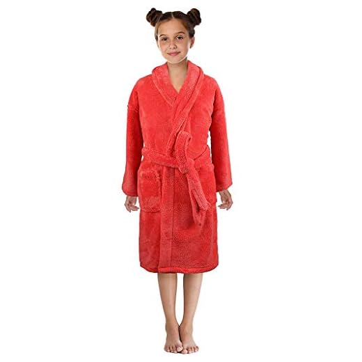 Alwayswin Småbarn, pojkar, flickor, fest, flanell, badrockar, handduk, nattlinne, pyjamas, nattkläder, teddy-fleece, badrockar, solid, mjuka badrockar med huva, badrock, En röd, L