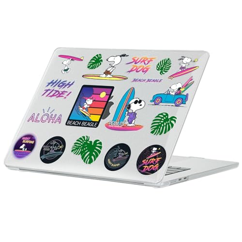 Housse MacBook Air 13.6 Peanuts : style pailleté pour le bureau et les cours