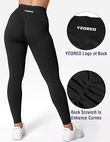 YEOREO V Waist Workout Leggings for Women Amplify Butt Lifting Scrunch Gym Leggings Seamless Yoga Pants4