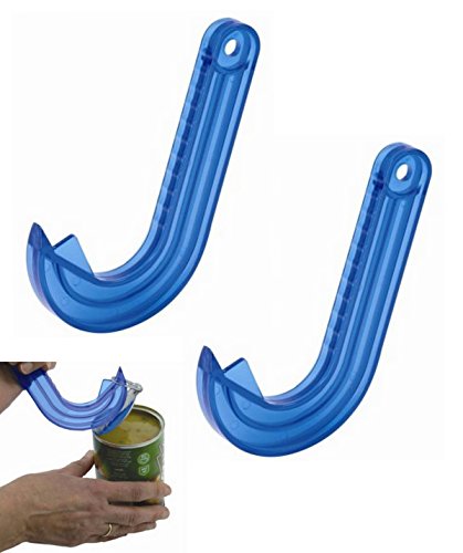 2 Easy Safe Ring Pull CAN OPENER Protects Nails Arthritis Hands Helper By