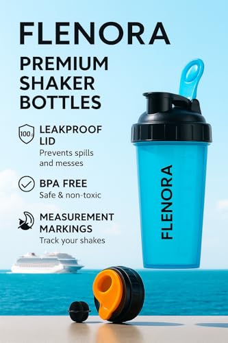Image of Protein Shaker Bottle 700ml with Mixer Ball & Leakproof Lid | Gym, Sports & Fitness Shaker for Protein Shakes, Smoothies & Pre-Workout. (Jet Black)