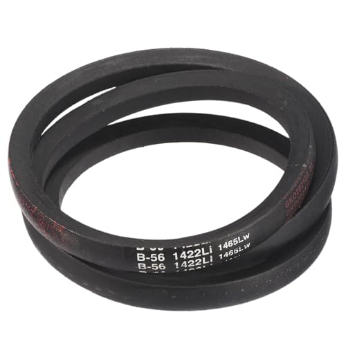 sourcing map 3 Pack B56 Classic Wrapped V-Belt, 59 Outside Circumference Wrapped Industrial Rubber V-Belt B Profile V-Belt for Industrial Machinery Equipment, Black