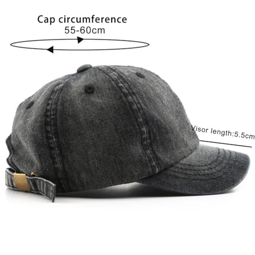 Gorra deportiva unisex de mezclilla con visera corta miniatura 2