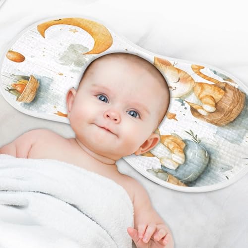 Watercolor Cats Muslin Baby Burp Cloths - Super Absorbent and Soft Burping Rags - Cotton Burp Clothes Set for Boys and Girls, 2 Pack4