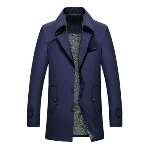 Trench homme bleu marine XL veste mi-saison pour aller au bureau