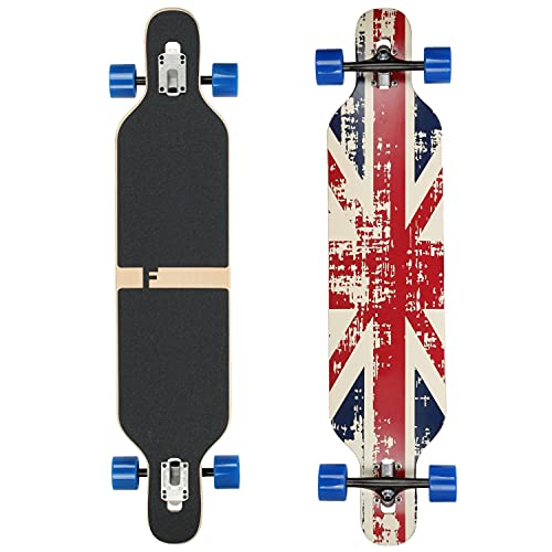 Flex3 bis 68kg - Camber Longboard (Flex3 bis 68kg, England - Ahornholz)
