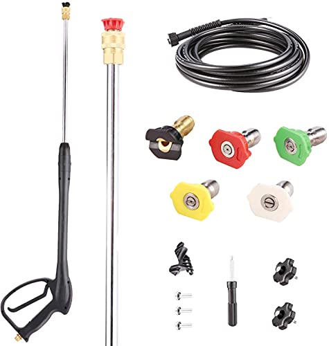 Teande 3200Psi Gas Pressure Washer - 2.6Gpm Commercial Power Washer Gas Powered, 212Cc 7.0 Hp Engine, 0.7L Soap Tank, 5 Qc Nozzles, 20’ Hose - Professional Grade Cleaning Power (Black) #TOP6