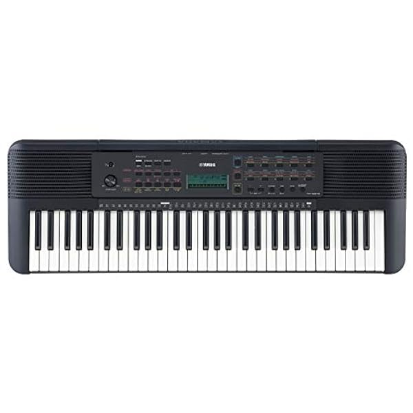 Teclado portátil Yamaha PSR-E273 – Teclado de iniciación con 61 teclas sensibles a la pulsación, incluye vale para 2 clases de música online en Yamaha Music School, en negro