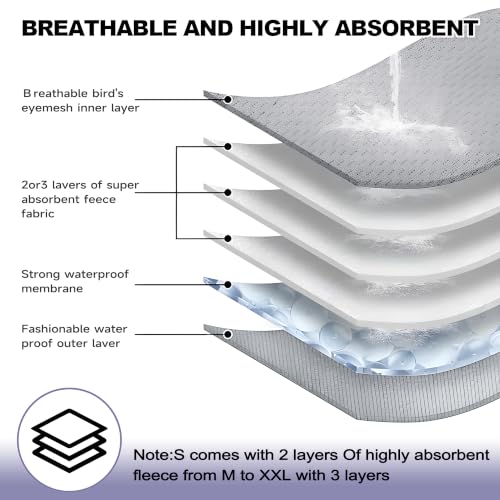 Image of Male Dog Diapers, High Absorbing Dog Belly Bands for Male Dogs, Washable Reusable Dog Males Wraps(5 Pack)
