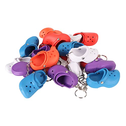 Porte-clés pantoufles Cuifati en silicone souple | Lot de 20 pièces colorées